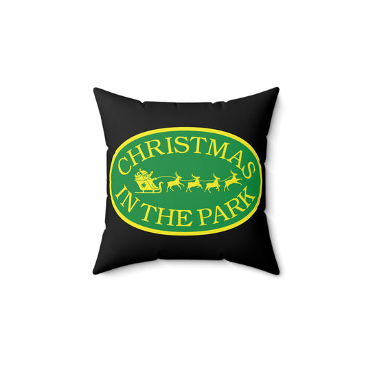 Festive Faux Suede Pillow, Christmas Decor, Cozy Home Accent, Holiday Gift, Unique Cushion, Seasonal Throw Pillow