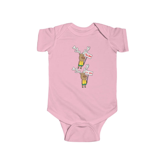 Baby Bodysuit Christmas in the Park Blinky the Reindeer Mascot