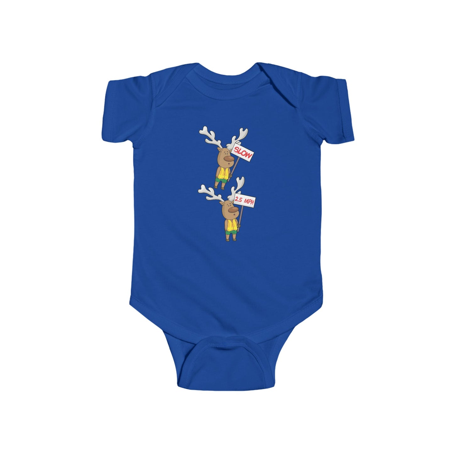 Baby Bodysuit Christmas in the Park Blinky the Reindeer Mascot