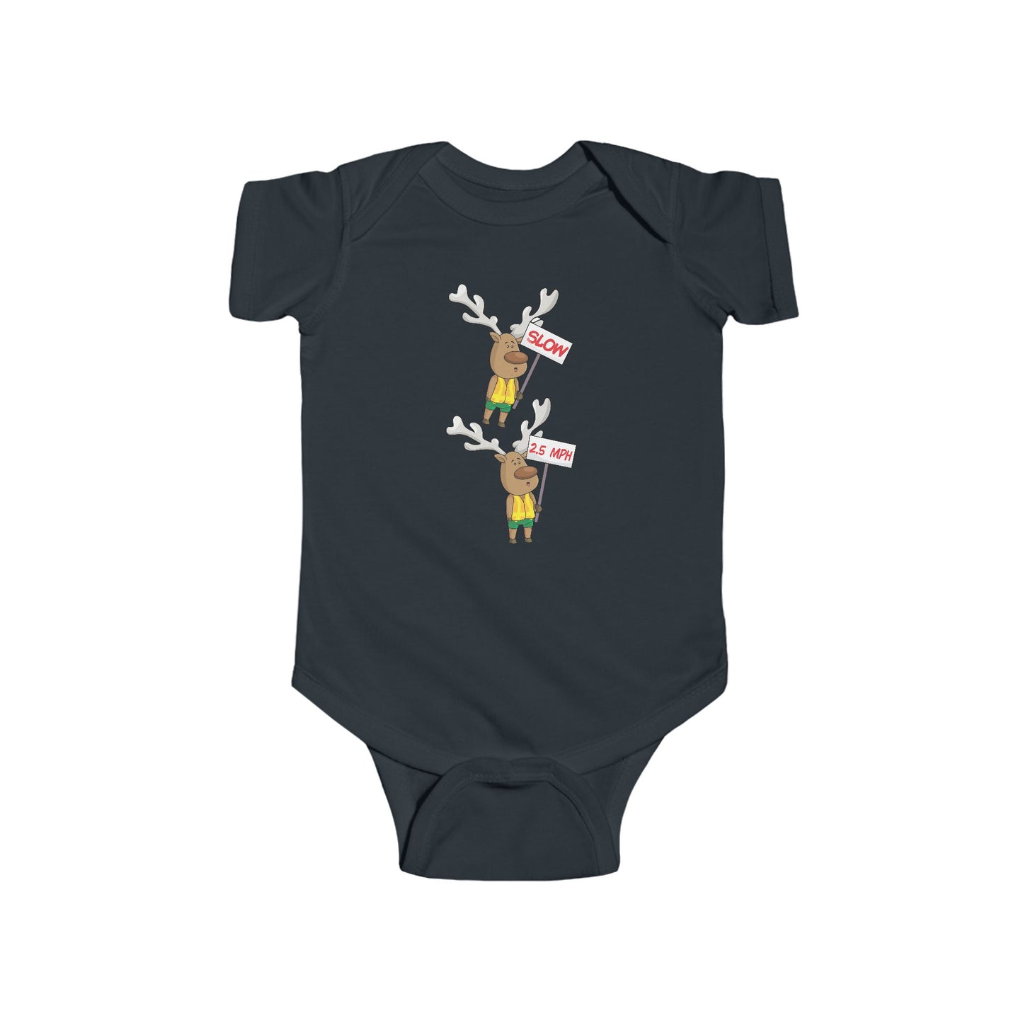 Baby Bodysuit Christmas in the Park Blinky the Reindeer Mascot