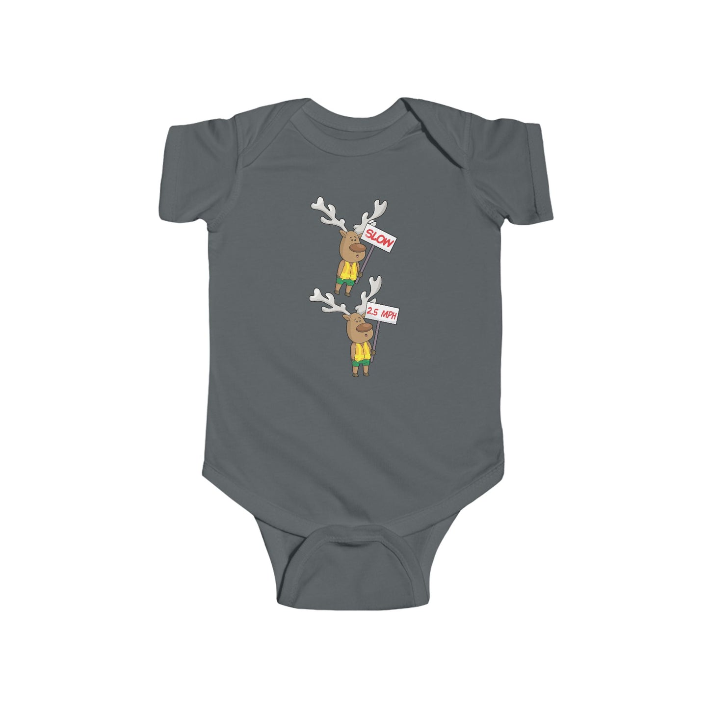 Baby Bodysuit Christmas in the Park Blinky the Reindeer Mascot