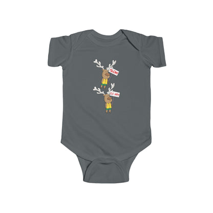 Baby Bodysuit Christmas in the Park Blinky the Reindeer Mascot