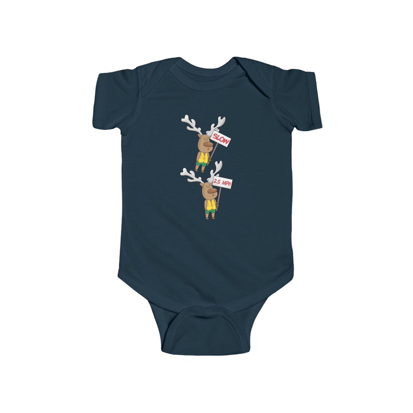Baby Bodysuit Christmas in the Park Blinky the Reindeer Mascot