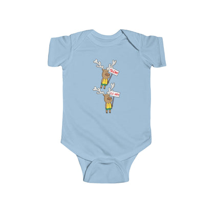 Baby Bodysuit Christmas in the Park Blinky the Reindeer Mascot