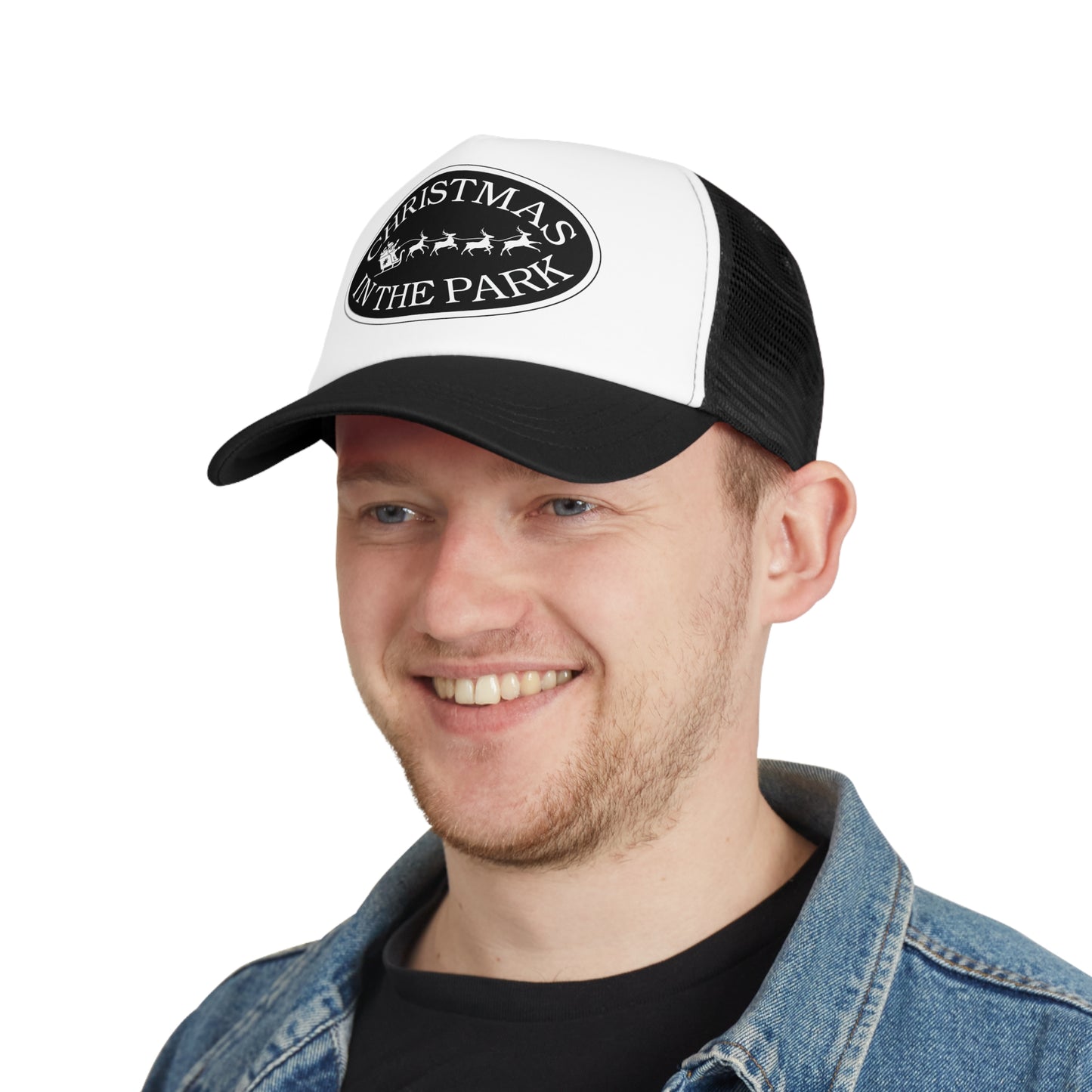 Christmas in the Park Mesh Cap | Festive Trucker Hat | Holiday Gift | Outdoor Fun | Family Events | Winter Celebrations | Seasonal Style