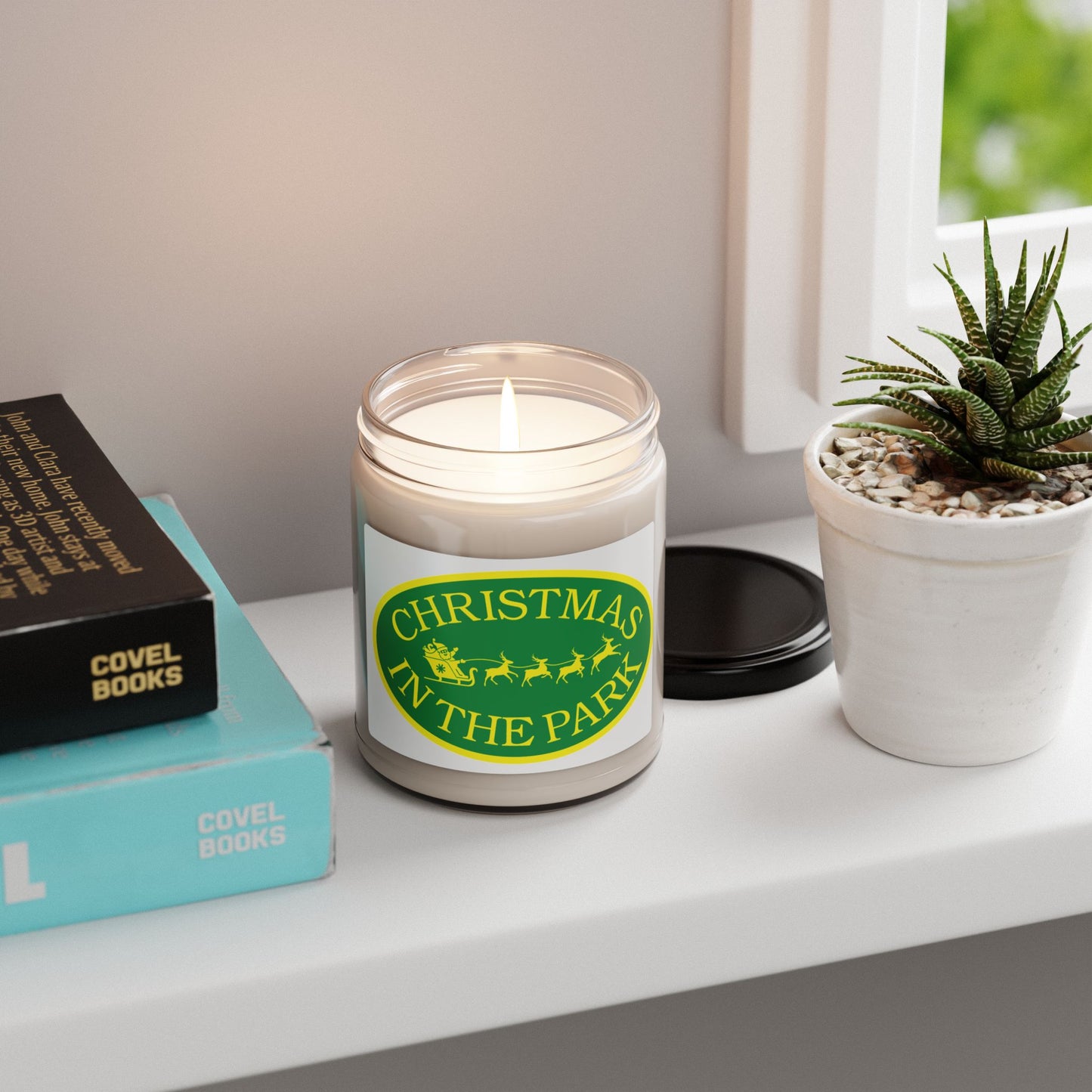 Christmas in the Park Scented Soy Candle, Cozy Holiday Gift, Aromatherapy Candle, Festive Home Decor, Eco-Friendly Candle