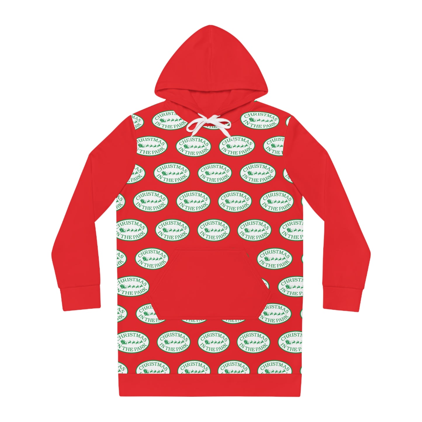 Festive Women's Hoodie Dress, Cozy Holiday Apparel, Cute Gift for Her, Christmas Fashion, Casual Comfort Wear