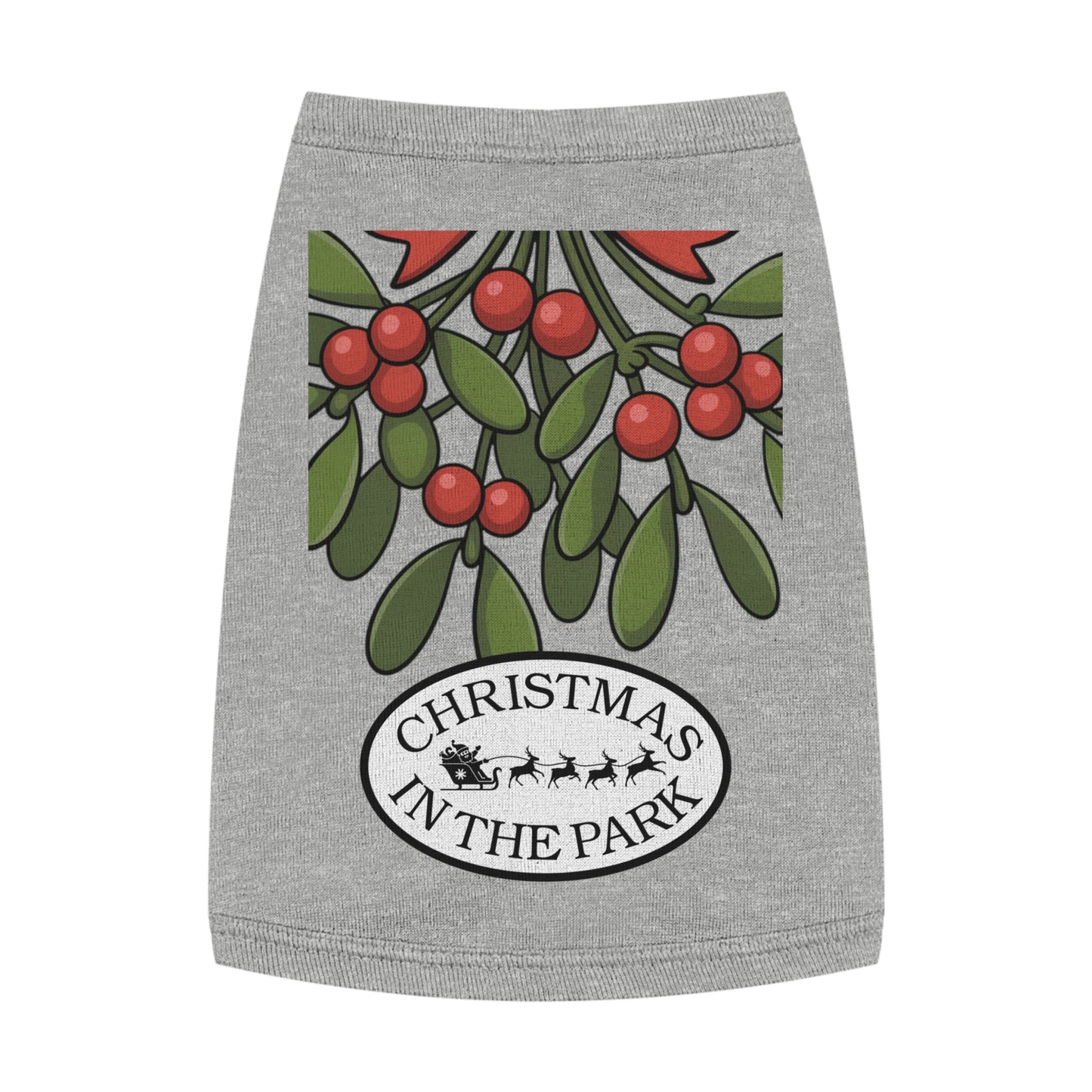 Festive Pet Tank Top - Christmas in the Park Design, Holiday Dog Shirt, Cute Pet Apparel, Christmas Dog Outfit, Pet Gift
