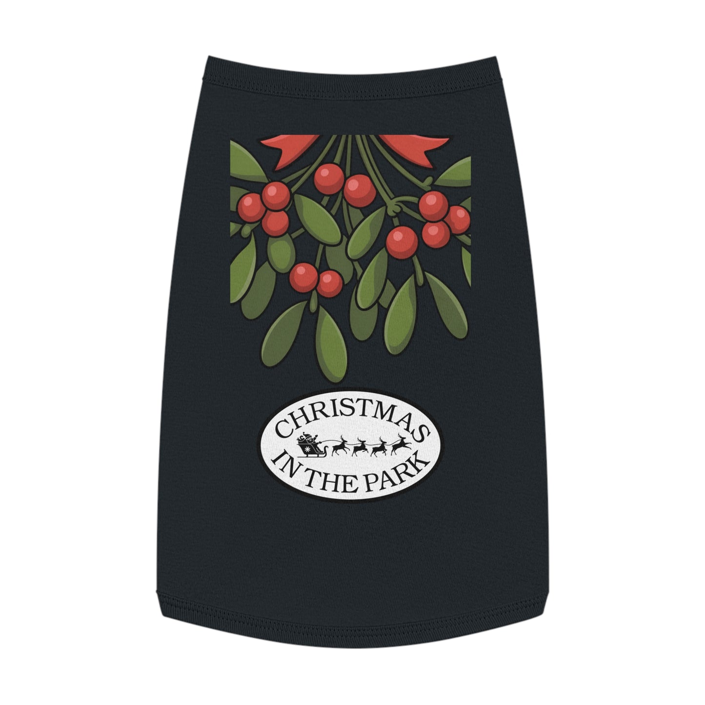 Festive Pet Tank Top - Christmas in the Park Design, Holiday Dog Shirt, Cute Pet Apparel, Christmas Dog Outfit, Pet Gift