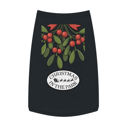 Festive Pet Tank Top - Christmas in the Park Design, Holiday Dog Shirt, Cute Pet Apparel, Christmas Dog Outfit, Pet Gift