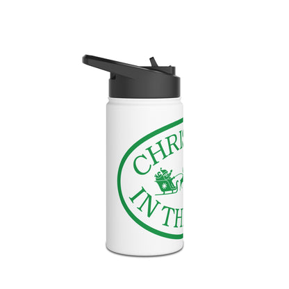 Christmas Water Bottle, Holiday Hydration, Eco-Friendly Travel Mug, Reusable Beverage Container, Perfect Gift for Christmas