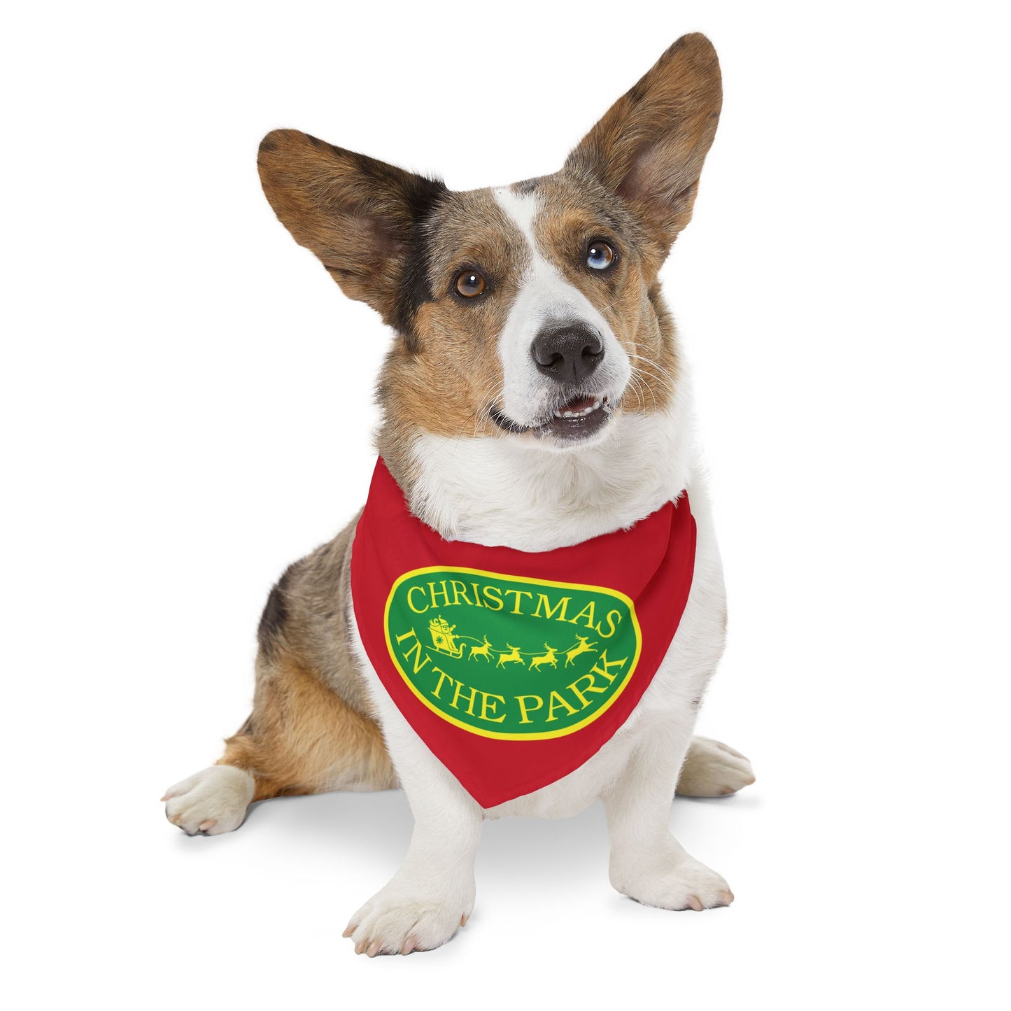 Christmas in the Park Pet Bandana Collar