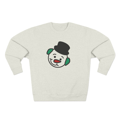 Hot Chocolate Snowman Crewneck Sweatshirt — Cozy Holiday Winter Sweater