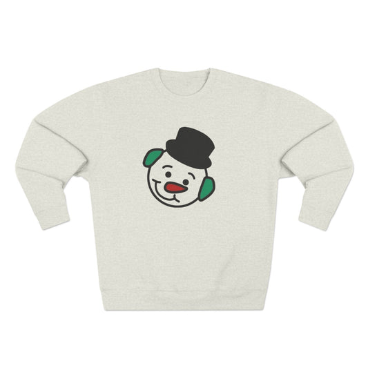Hot Chocolate Snowman Crewneck Sweatshirt — Cozy Holiday Winter Sweater