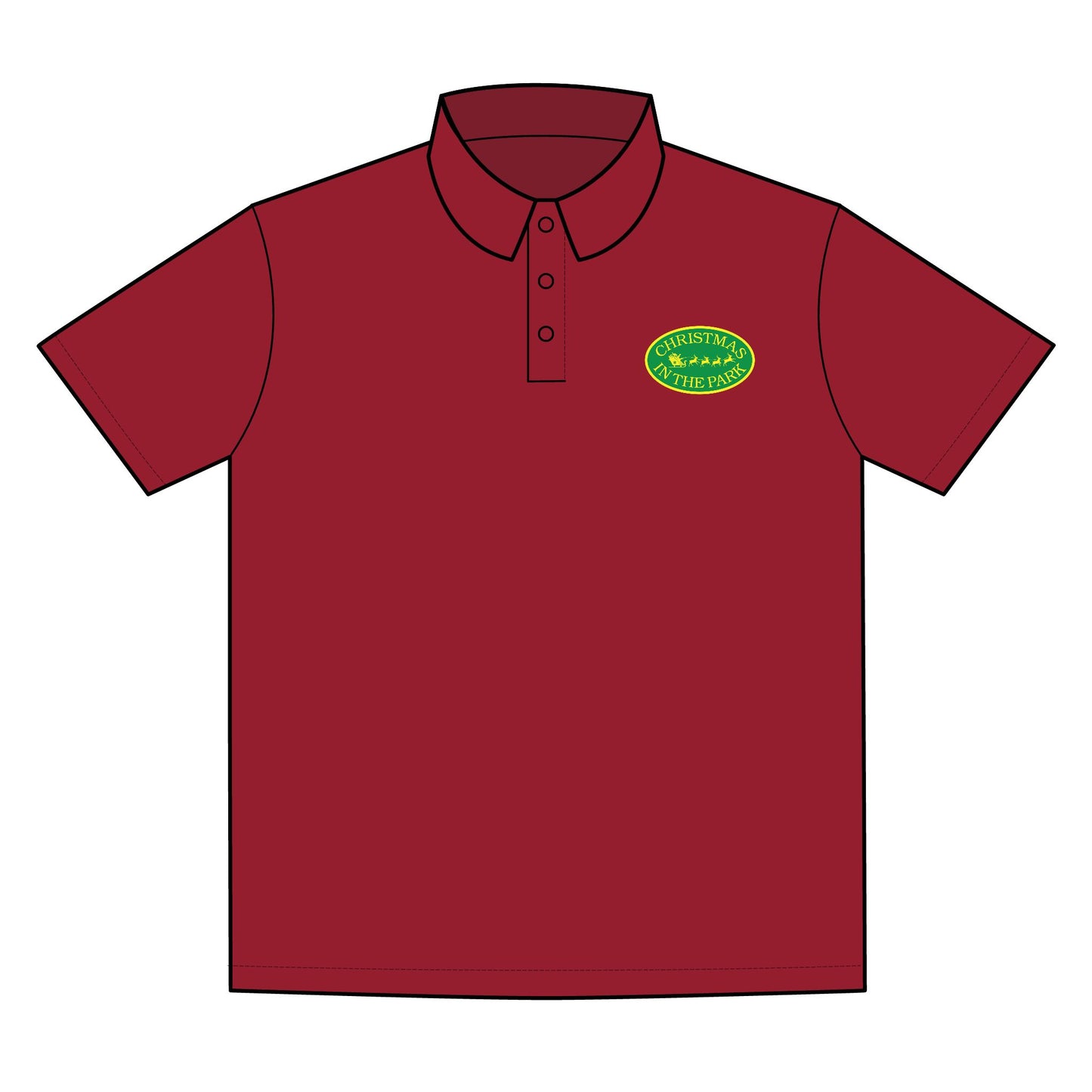 Polo Shirt Christmas in the Park Logo