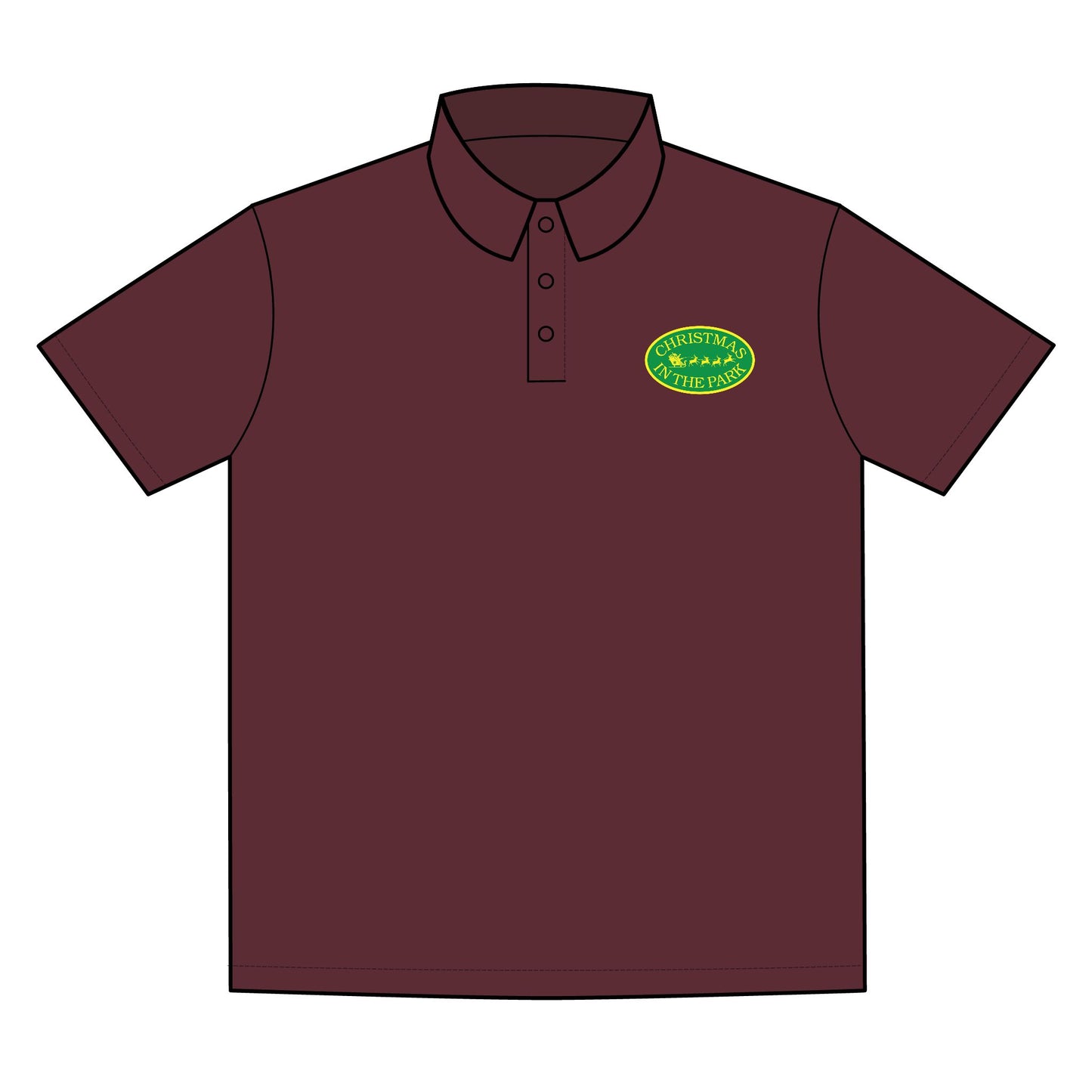 Polo Shirt Christmas in the Park Logo