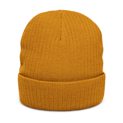 Embroidered Snowman Ribbed Knit Beanie – Cozy Winter Hat